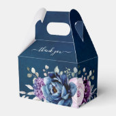 ダスティブルーパープル薄紫開花ブライダルシャワー フェイバーボックス (正面サイド)