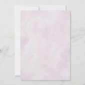 ダスティブルーパープル薄紫開花リハーサルディナーイン 招待状 (裏面)