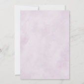 ダスティブルーパープル金ゴールドジオメト結婚リ 招待状 (裏面)