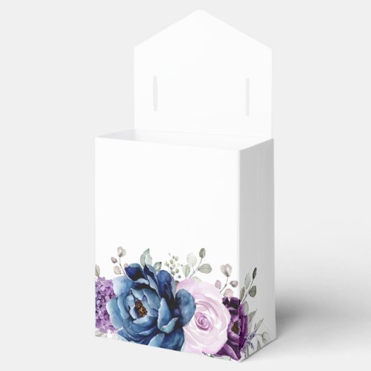 ダスティブルーパープル開花結婚ズサンキュー フェイバーボックス (オープン)