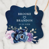 ダスティブルーパープル開花結婚ズ感謝T フェイバータグ (裏面)