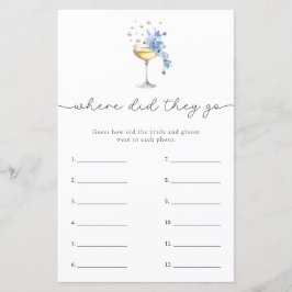 ダスティブルーパール&プロセッコブライダルシャワーゲーム