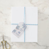 ダスティブルービクトリアンガーデンブライダルティーサンキュー ギフトタグ (より糸付き)