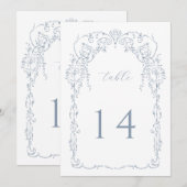 ダスティブルービクトリアンフレームテーブル番号 プログラム (正面/裏面)