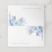 ダスティブルービューティフルフローラ結婚ズ プレイスカード (外部開封)