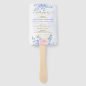 ダスティブルーピエレガントンクフローラ結婚式 プログラム ハンドファン (裏面)