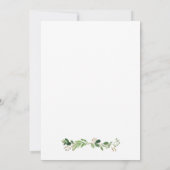 ダスティブルーピンクフローラ保存の日付カード セーブザデート (裏面)