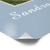 ダスティブルーピンク新生児ガールシャワー子供部屋ポスト ポスター (コーナー)