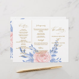 ダスティブルーピンク素朴フローラ結婚の式