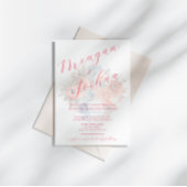 ダスティブルーピンク結婚式招待状 招待状