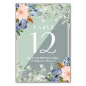 ダスティブルーピーチグリーン結婚ズ テーブルナンバー (裏面)