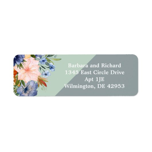 ダスティブルーピーチグリーン結婚ズ ラベル (正面)