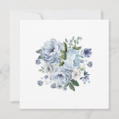 ダスティブルーピーニーフローラブライダルシャワースクエア 招待状 (裏面)