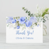 ダスティブルーピーニーブロッサムシックサンキューカード 招待状 (スタンド正面)