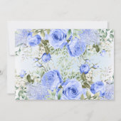 ダスティブルーピーニーブロッサムシックサンキューカード 招待状 (裏面)