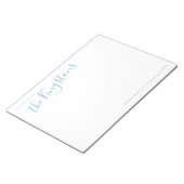 ダスティブルーファミリー名スクリプトメモ帳 ノートパッド (アングル)