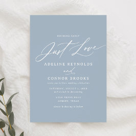 ダスティブルーファンシーNothing Just 結婚 Love's 招待状