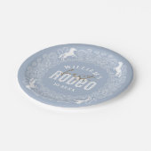 ダスティブルーファーストロデオ誕生日紙プレート- Wes ペーパープレート (アングル)