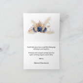 ダスティブルーフラワーズアン結婚ドパンパス サンキューカード (内部)