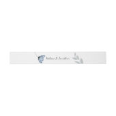 ダスティブルーフラワーズ結婚式招待状ベリーバンド 招待状ベリーバンド (フラット)