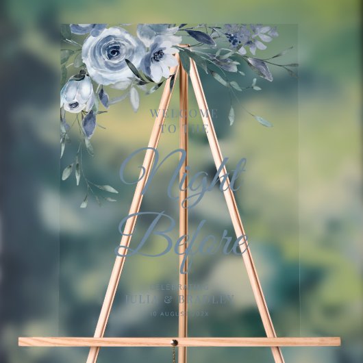 ダスティブルーフローラの前の夜 アクリルサイン (ニュートラル)