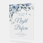 ダスティブルーフローラの前の夜 アクリルサイン (傾斜)