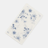 ダスティブルーフローラウォーターカラーゲストタオル (コーナー)