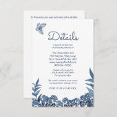 ダスティブルーフローラウォーターカラー詳細宿泊施設 エンクロージャーカード (正面/裏面)