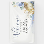 ダスティブルーフローラカボチャAnyパーティー歓迎 横断幕 (縦)