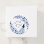 ダスティブルーフローラキンセアニェラサークルメッセージカード フェイバータグ (インサイチュ)