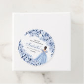 ダスティブルーフローラキンセアニェラサークルメッセージカード フェイバータグ (インサイチュ)