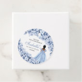 ダスティブルーフローラキンセアニェラサークルメッセージカード フェイバータグ (インサイチュ)