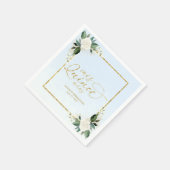 ダスティブルーフローラキンセアニェラ スタンダードカクテルナプキン (角)