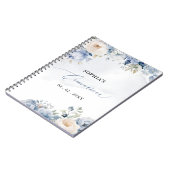ダスティブルーフローラキンセアニラゲストブック ノートブック (左側)