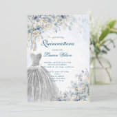 ダスティブルーフローラキンセアニラ招待状 招待状 (スタンド正面)