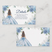 ダスティブルーフローラクインセアニラ詳細カード エンクロージャーカード (正面/裏面)