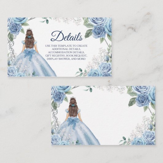 ダスティブルーフローラクインセアニラ詳細カード エンクロージャーカード (正面/裏面)