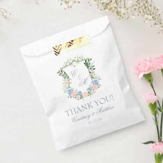 ダスティブルーフローラクレストありがとう フェイバーバッグ (封をした状態)