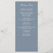 ダスティブルーフローラクレストモノグラム結婚ズ プログラム (裏面)