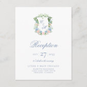 ダスティブルーフローラクレスト披露宴 エンクロージャーカード (正面)