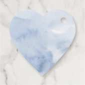 ダスティブルーフローラグリーンリーラブ結婚ハート フェイバータグ (裏面)