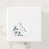 ダスティブルーフローラグリーンリーラブ結婚ハート フェイバータグ (インサイチュ)