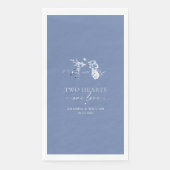 ダスティブルーフローラゲストタオル (正面)