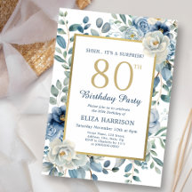 ダスティブルーフローラサプライズ80誕生日