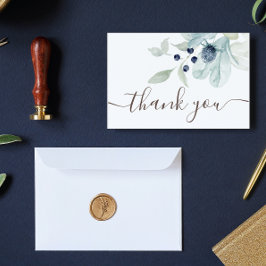 ダスティブルーフローラサンキューカード サンキューカード