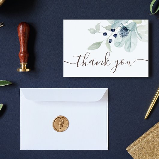 ダスティブルーフローラサンキューカード サンキューカード