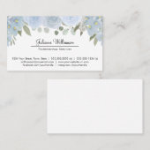 ダスティブルーフローラシンプルパーソナルプロフェッショナル 名刺 (正面/裏面)