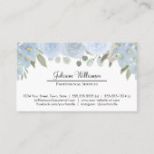 ダスティブルーフローラシンプルパーソナルプロフェッショナル 名刺 (正面)