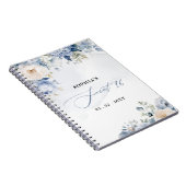 ダスティブルーフローラスウィート16ゲストブック ノートブック (右側)