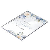 ダスティブルーフローラスウィート16ゲストブック ノートブック (左側)